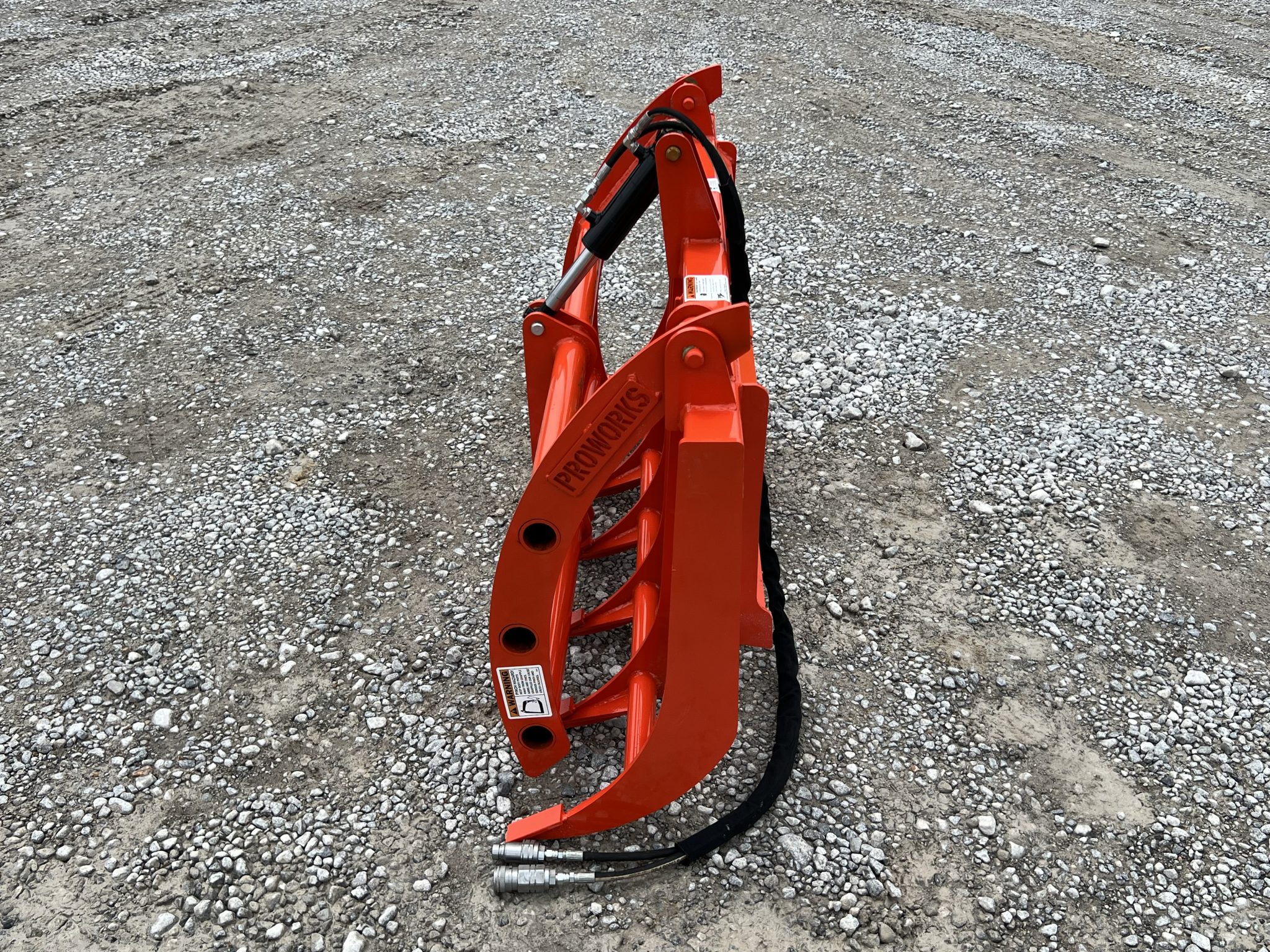 60″ Compact Tractor Root Rake Clam Grapple Attachment Fits Skid Steer ...