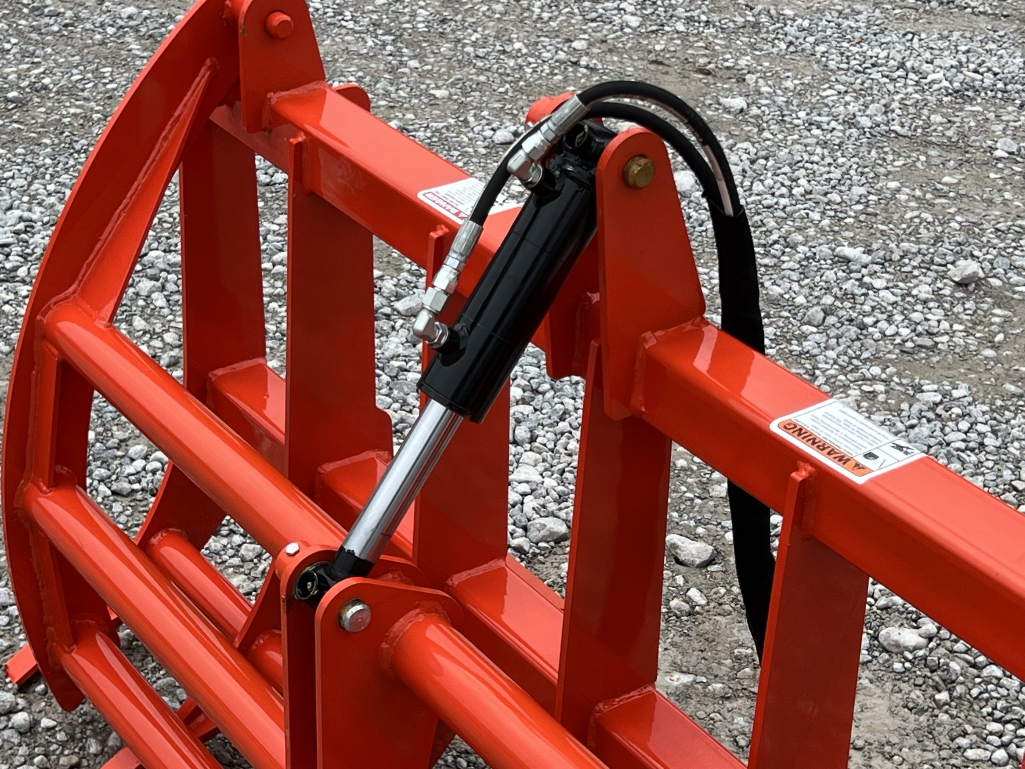60″ Compact Tractor Root Rake Clam Grapple Attachment Fits Skid Steer ...