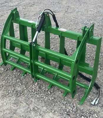 60" Compact Tractor Root Rake Clam Grapple Fits John Deere Loader