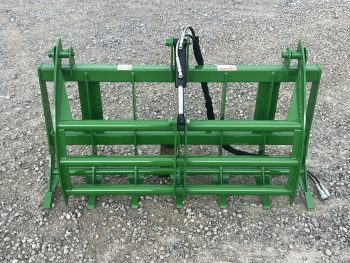 60" Compact Tractor Root Rake Clam Grapple Fits John Deere Loader - Image 2