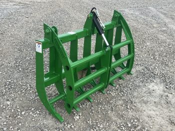 60" Compact Tractor Root Rake Clam Grapple Fits John Deere Loader - Image 3