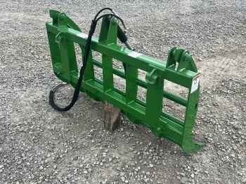 60" Compact Tractor Root Rake Clam Grapple Fits John Deere Loader - Image 5