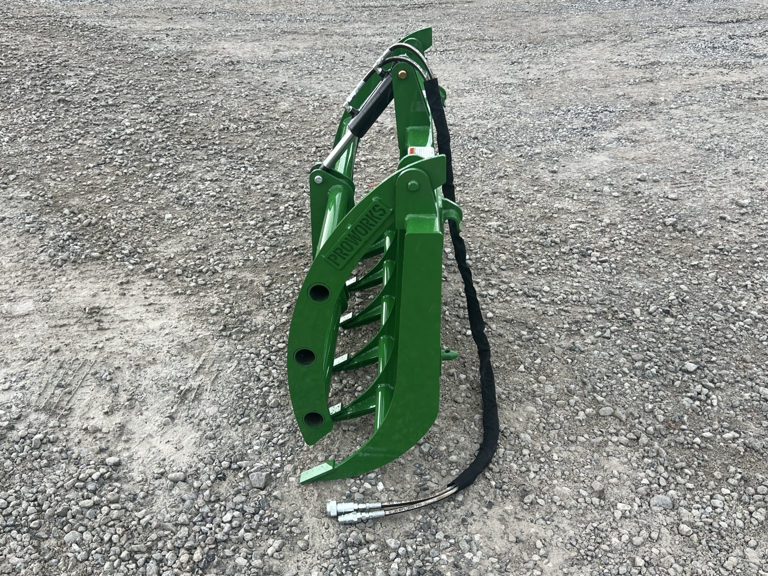 60″ Compact Tractor Root Rake Clam Grapple Fits John Deere Loader ...