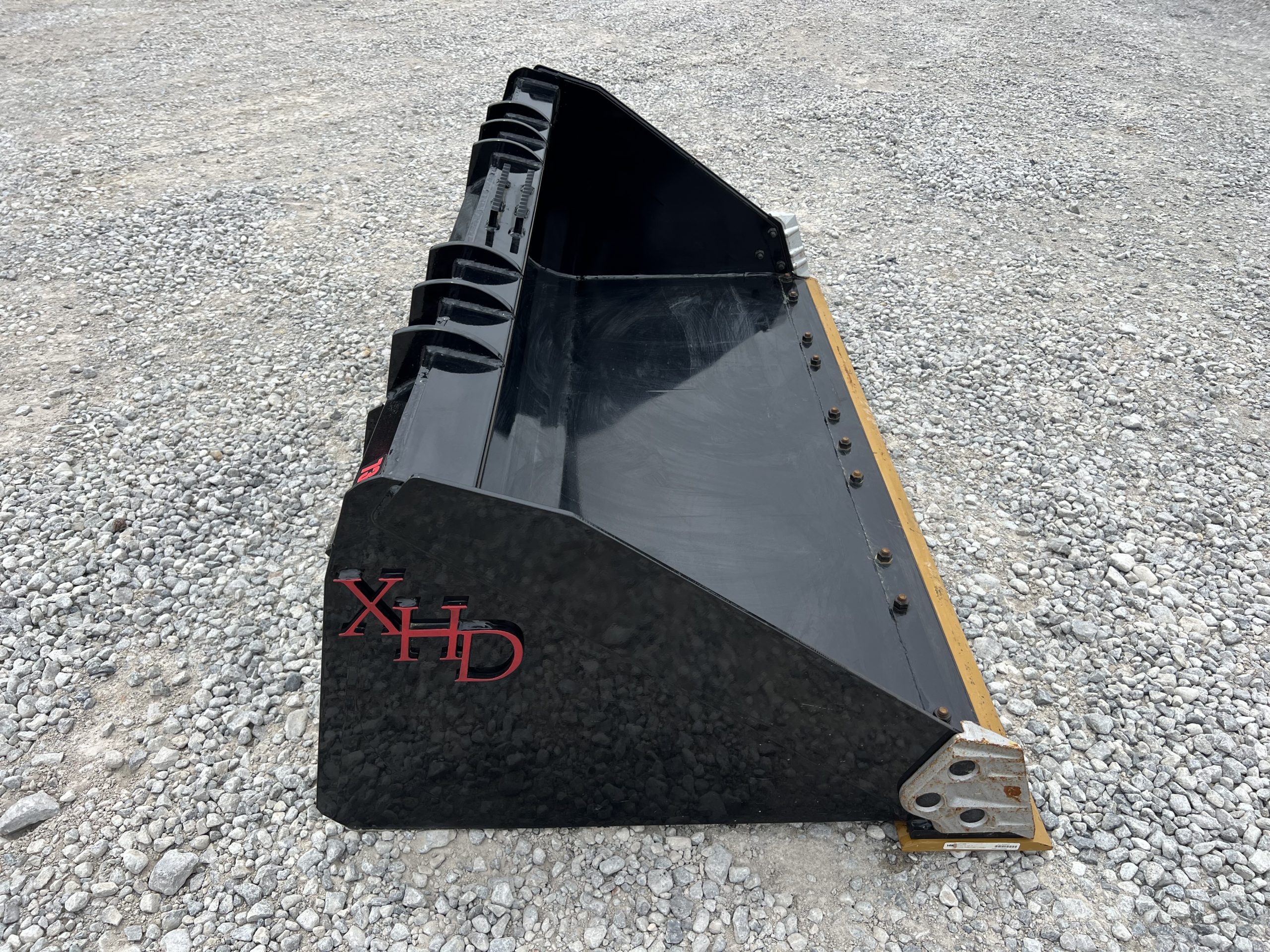 XHD 73" Heavy Duty Smooth Bucket with Bolt On Cutting Edge Fits Compact Track Loader - Image 5