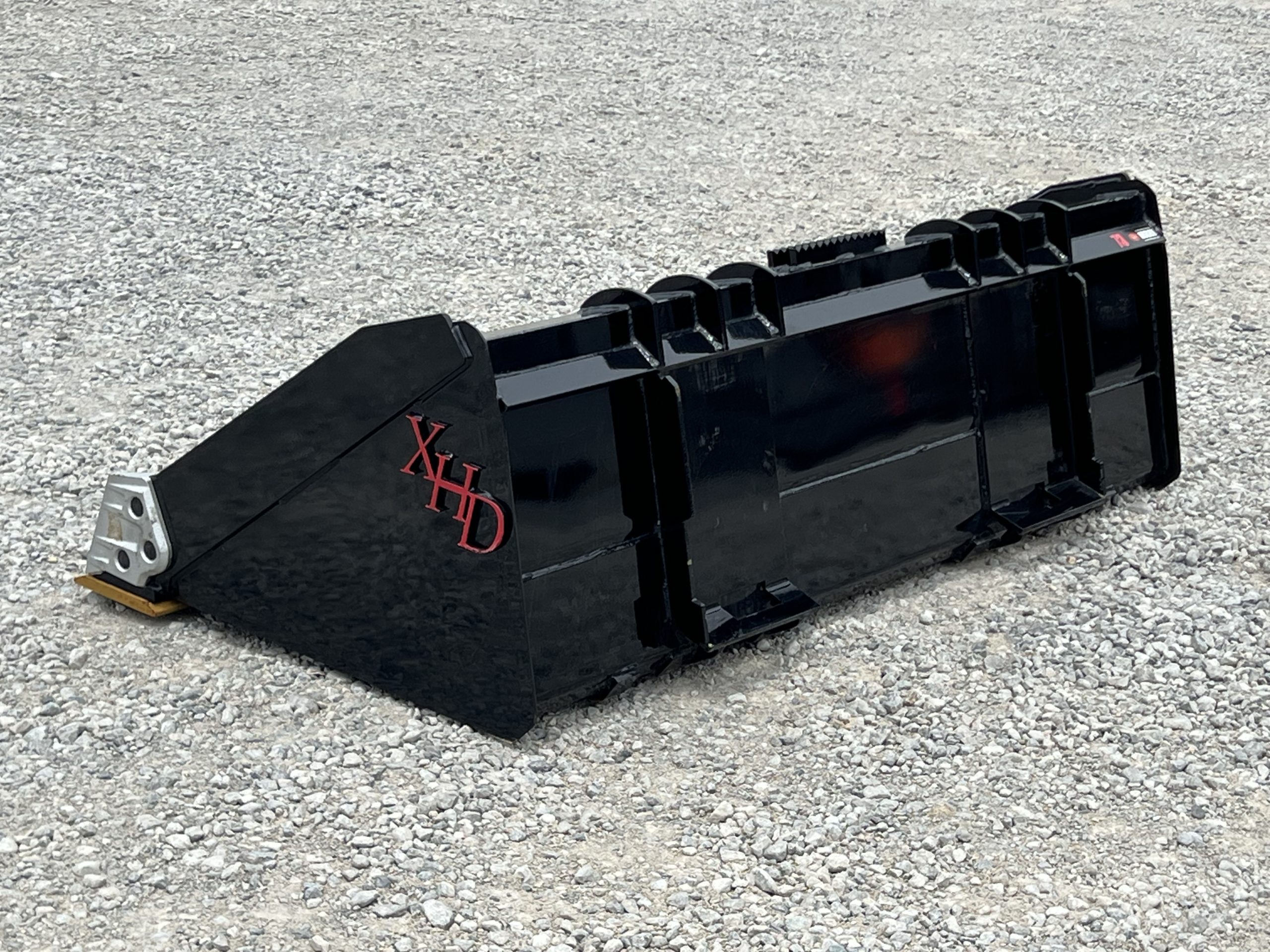 XHD 73" Heavy Duty Smooth Bucket with Bolt On Cutting Edge Fits Compact Track Loader - Image 8
