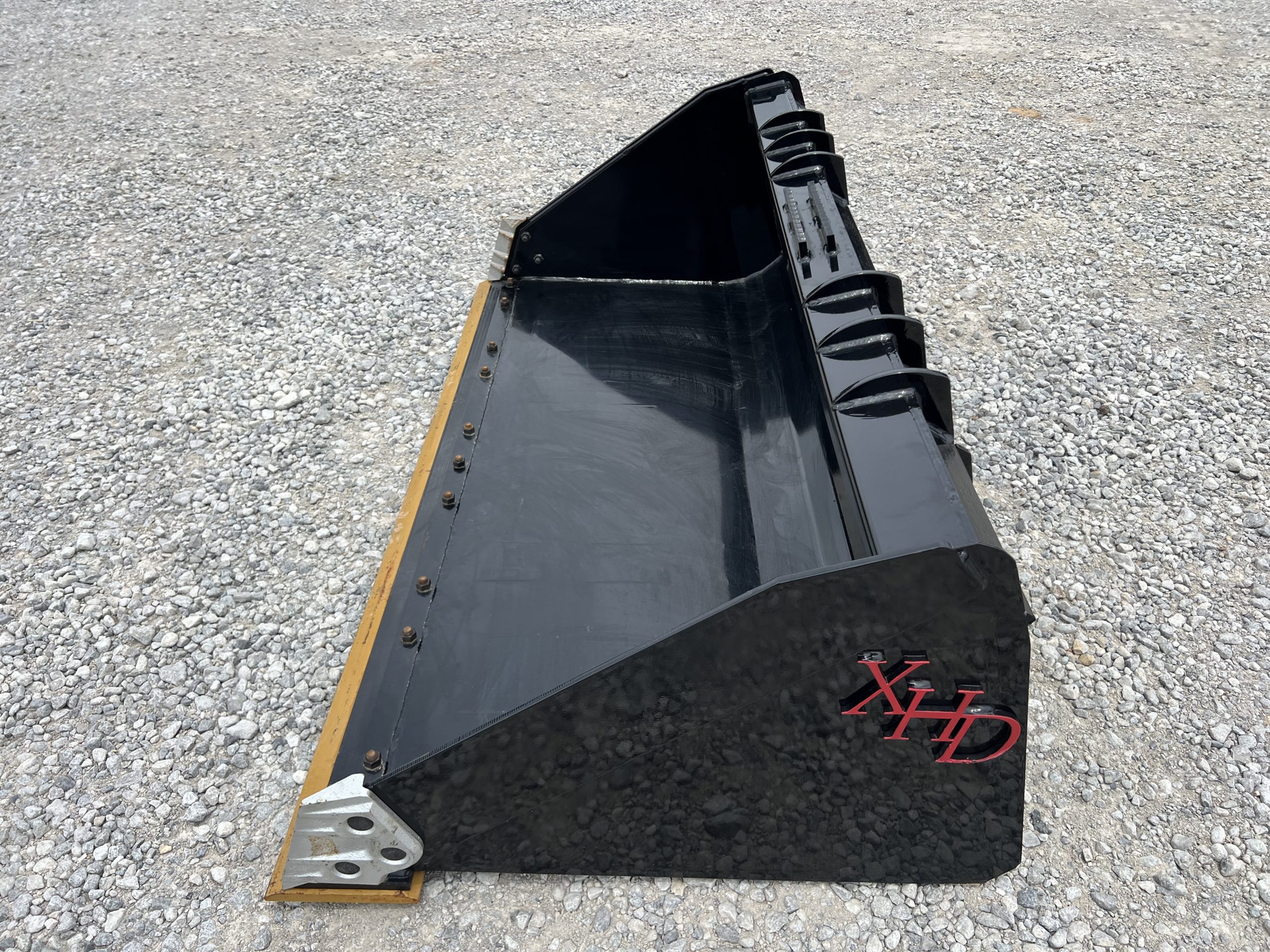 XHD 73" Heavy Duty Smooth Bucket with Bolt On Cutting Edge Fits Compact Track Loader - Image 9