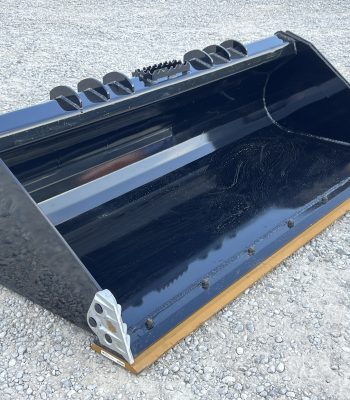 XHD 84" Severe Duty Smooth Bucket with Bolt On Cutting Edge Fits Compact Track Loader