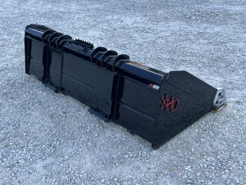 XHD 84" Severe Duty Smooth Bucket with Bolt On Cutting Edge Fits Compact Track Loader - Image 5