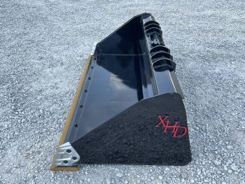 XHD 84" Severe Duty Smooth Bucket with Bolt On Cutting Edge Fits Compact Track Loader - Image 8