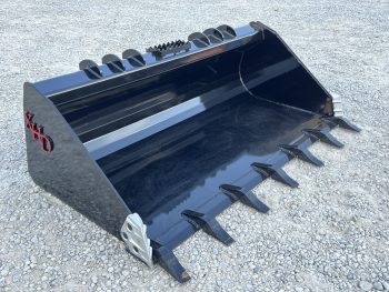 XHD 73" Severe Duty Tooth Bucket with Side Cutters Fits Compact Track Loader