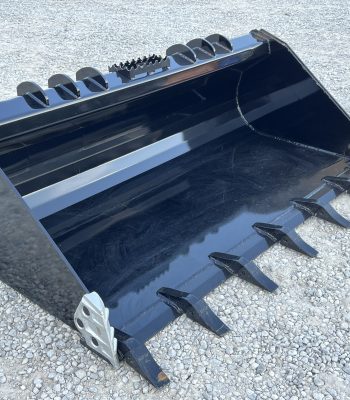 XHD 73" Severe Duty Tooth Bucket with Side Cutters Fits Compact Track Loader