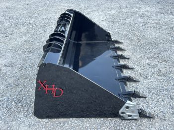 XHD 73" Severe Duty Tooth Bucket with Side Cutters Fits Compact Track Loader - Image 4
