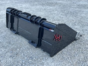 XHD 73" Severe Duty Tooth Bucket with Side Cutters Fits Compact Track Loader - Image 5