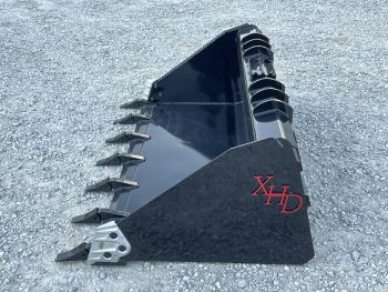 XHD 73" Severe Duty Tooth Bucket with Side Cutters Fits Compact Track Loader - Image 8