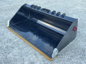 XHD 73" Severe Duty Smooth Bucket with Bolt On Cutting Edge Fits Compact Track Loader - Image 3