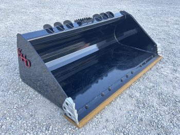 XHD 73" Severe Duty Smooth Bucket with Bolt On Cutting Edge Fits Compact Track Loader