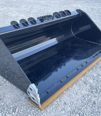 XHD 73" Severe Duty Smooth Bucket with Bolt On Cutting Edge Fits Compact Track Loader