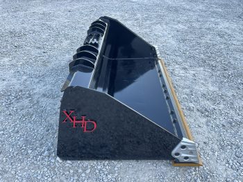 XHD 73" Severe Duty Smooth Bucket with Bolt On Cutting Edge Fits Compact Track Loader - Image 4