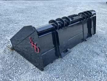 XHD 73" Severe Duty Smooth Bucket with Bolt On Cutting Edge Fits Compact Track Loader - Image 7