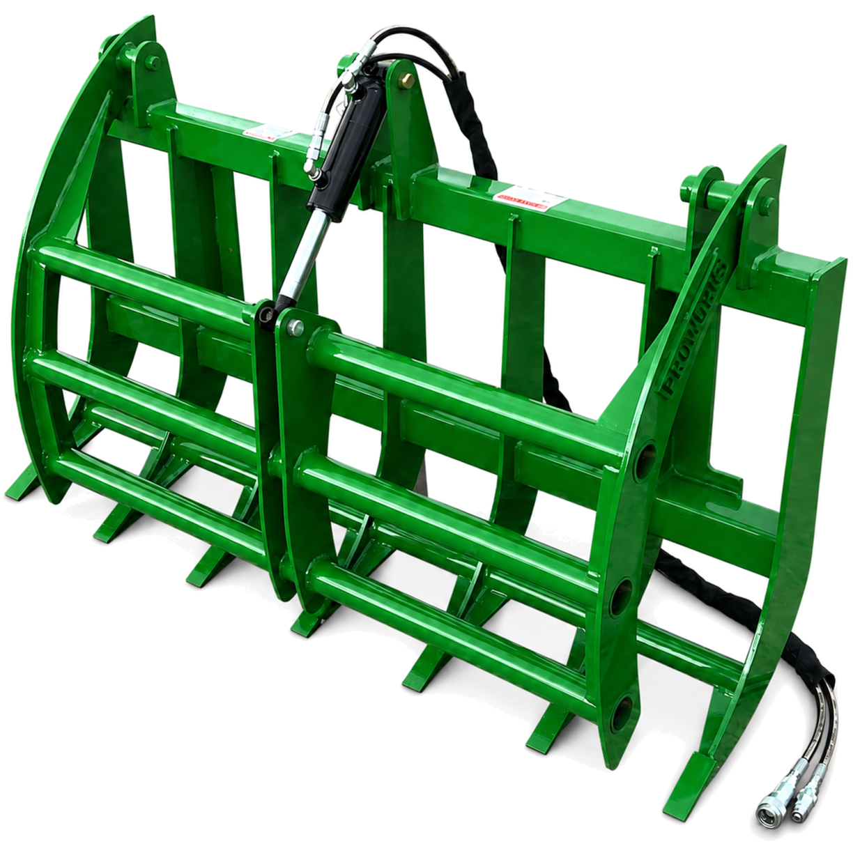 60″ Compact Tractor Root Rake Clam Grapple Fits John Deere Loader ...