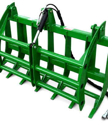 60" Compact Tractor Root Rake Clam Grapple Fits John Deere Loader