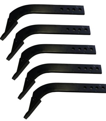 5 Pack 16'' 3 Hole Box Blade Shank Scarifier Scraper Tooth with Replaceable Teeth