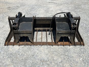 2017 84” Paladin Bradco Heavy Duty Brush Root Grapple Attachment Fits Skid Steer - Image 2