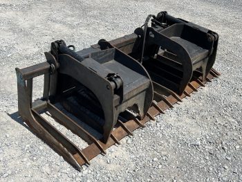 2017 84” Paladin Bradco Heavy Duty Brush Root Grapple Attachment Fits Skid Steer - Image 3