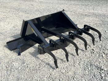72" Leveling Spreader Grading Bar Plane with Rippers Attachment Fits Skid Steer - Image 3