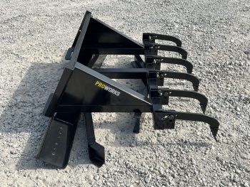 72" Leveling Spreader Grading Bar Plane with Rippers Attachment Fits Skid Steer - Image 4