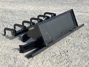 72" Leveling Spreader Grading Bar Plane with Rippers Attachment Fits Skid Steer - Image 13