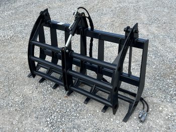 60" Compact Tractor Root Rake Clam Grapple Attachment Fits Skid Steer Quick Attach - Image 14