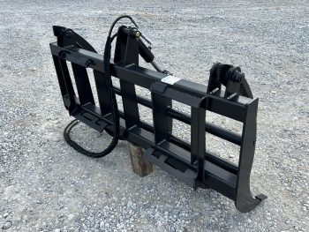 60" Compact Tractor Root Rake Clam Grapple Attachment Fits Skid Steer Quick Attach - Image 5