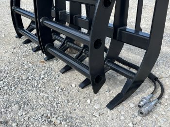 60" Compact Tractor Root Rake Clam Grapple Attachment Fits Skid Steer Quick Attach - Image 9