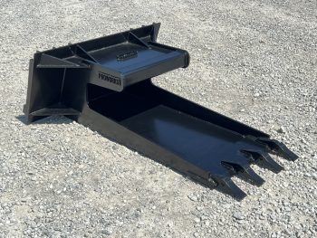 Concrete Claw Slab Bucket Attachment with Teeth Fits Skid Steer Quick Attach