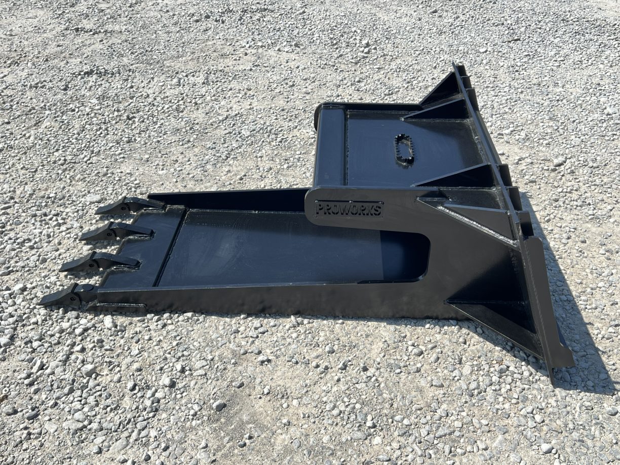 Concrete Claw Slab Bucket Attachment with Teeth Fits Skid Steer Quick ...