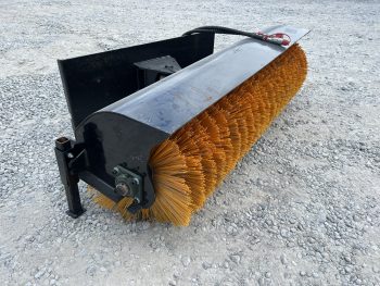 60” Manual Angle Sweeper Broom Attachment Fits Skid Steer Loader Quick Attach - Image 3