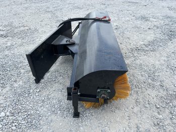 60” Manual Angle Sweeper Broom Attachment Fits Skid Steer Loader Quick Attach - Image 4