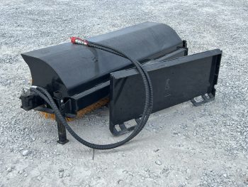 60” Manual Angle Sweeper Broom Attachment Fits Skid Steer Loader Quick Attach - Image 7