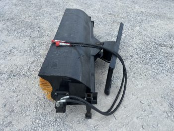 60” Manual Angle Sweeper Broom Attachment Fits Skid Steer Loader Quick Attach - Image 8