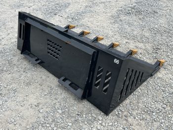 66" Rock Skeleton Bucket Attachment With Teeth Fits Skid Steer Tractor Loader - Image 5