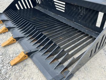 66" Rock Skeleton Bucket Attachment With Teeth Fits Skid Steer Tractor Loader - Image 10