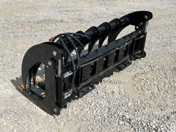 72" Root Rake Clam Grapple With Teeth Attachment Fits Skid Steer Quick Attach - Image 7