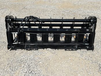 72" Root Rake Clam Grapple With Teeth Attachment Fits Skid Steer Quick Attach - Image 8