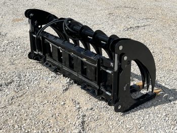 72" Root Rake Clam Grapple With Teeth Attachment Fits Skid Steer Quick Attach - Image 9