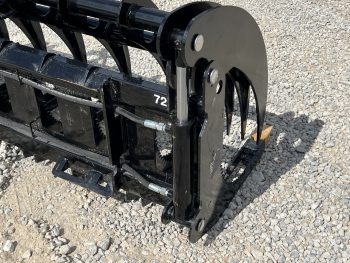 72" Root Rake Clam Grapple With Teeth Attachment Fits Skid Steer Quick Attach - Image 11