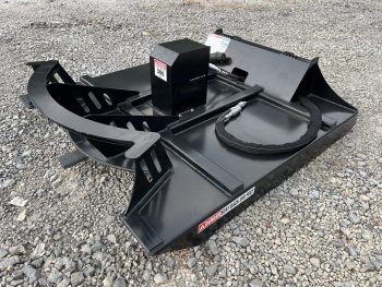 78" High Flow Direct Drive 3 Blade Brush Cutter With Mulching Teeth Attachment Fits Skid Steer