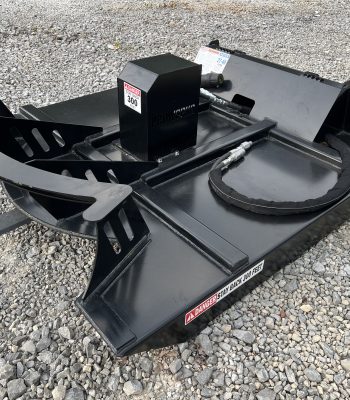 78" High Flow Direct Drive 3 Blade Brush Cutter With Mulching Teeth Attachment Fits Skid Steer