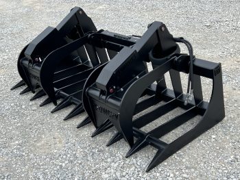 84″ Extreme Duty Root Rake Grapple Attachment Fits Skid Steer Quick ...