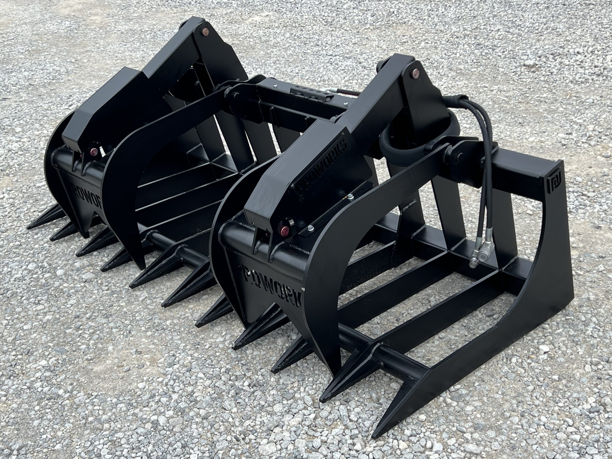 84″ Extreme Duty Root Rake Grapple Attachment Fits Skid Steer Quick Attach - Image 2